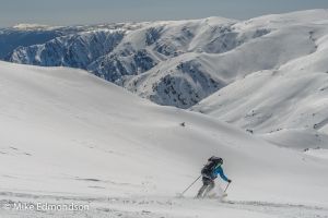 Skiing of Mt Kosciuszko