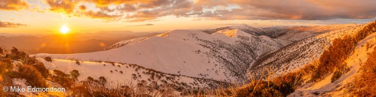 Sunset over Mt. Feathertop